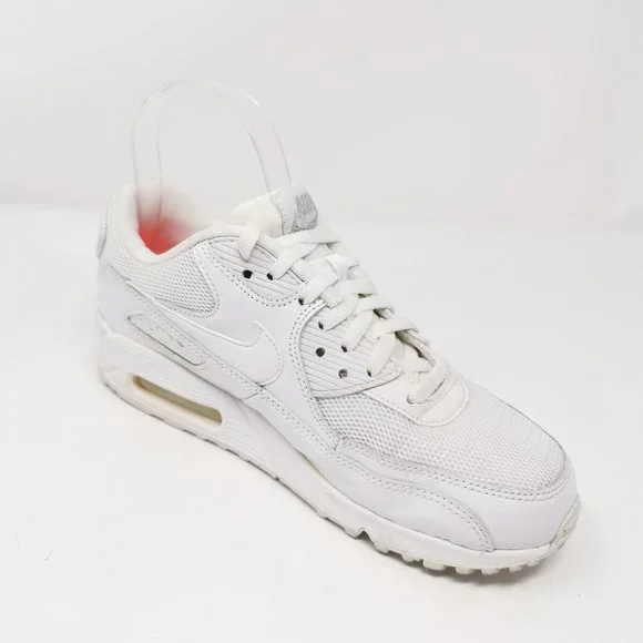Nike Air Max 90 Premium White Athletic Sneakers - Picture 4 of 14